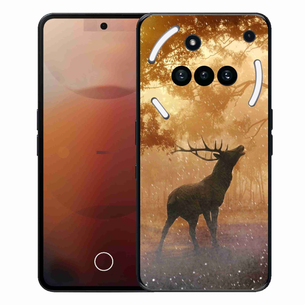Gelový kryt mmCase na Nothing Phone (3a) - jelen v říji