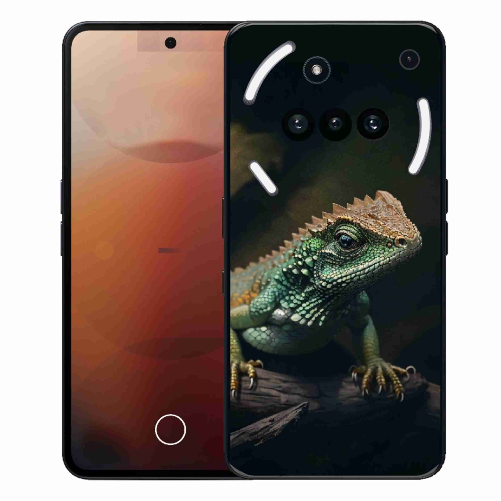 Gelový kryt mmCase na Nothing Phone (3a) - ještěr