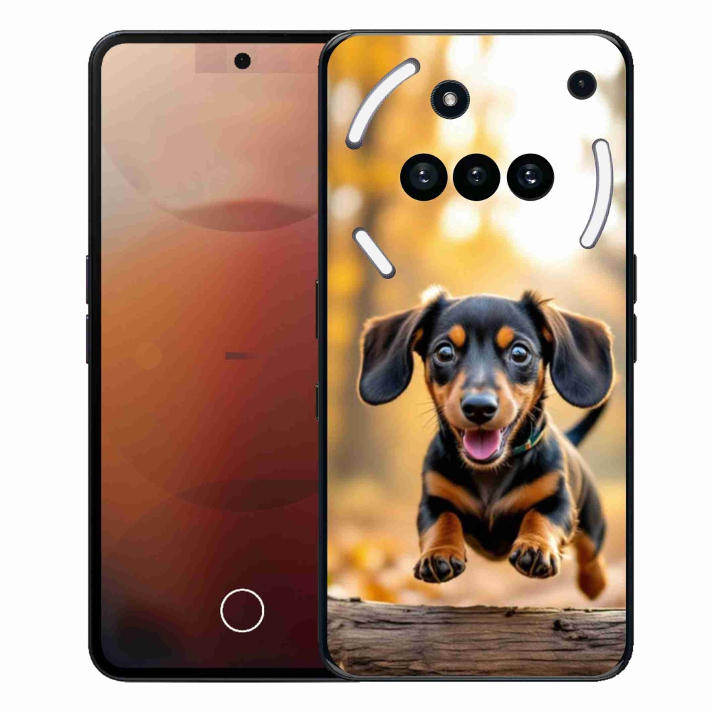 Gelový kryt mmCase na Nothing Phone (3a) - jezevčík 2
