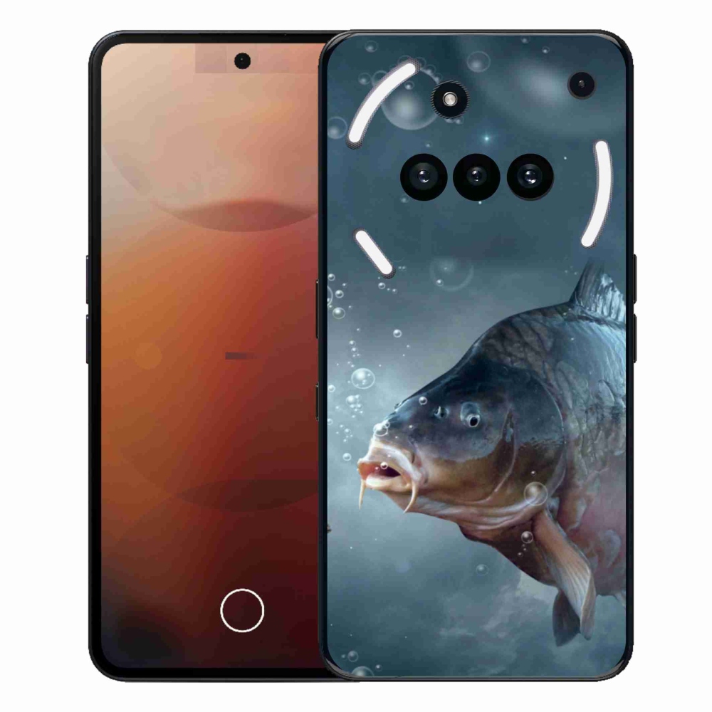 Gelový kryt mmCase na Nothing Phone (3a) - kapr a bublinky