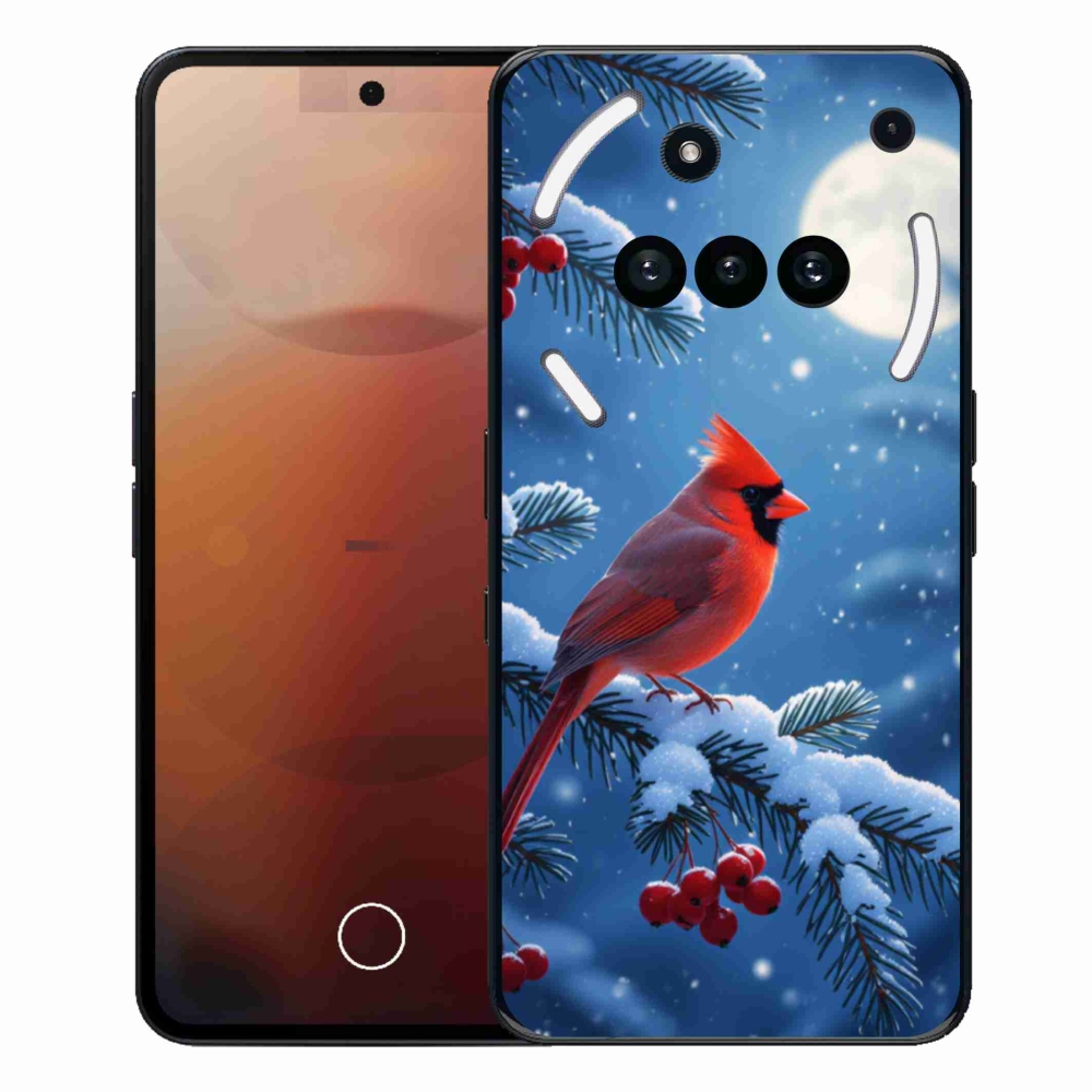 Gelový kryt mmCase na Nothing Phone (3a) - kardinál červený