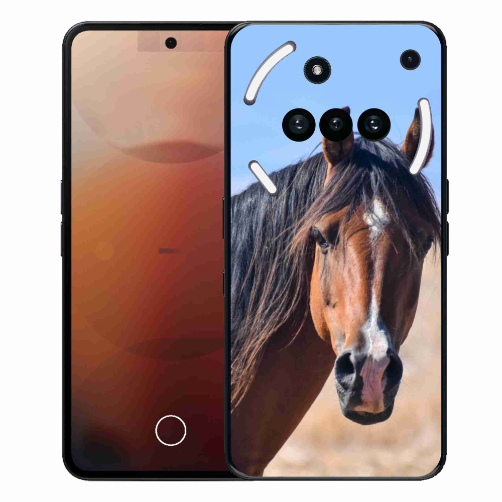 Gelový kryt mmCase na Nothing Phone (3a) - klidný kůň