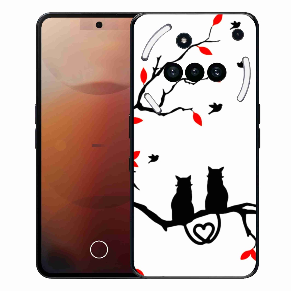 Gelový kryt mmCase na Nothing Phone (3a) - kočičí láska