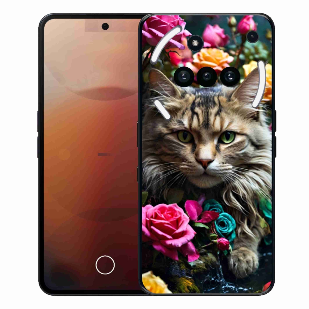 Gelový kryt mmCase na Nothing Phone (3a) - kočíčí pohled 2