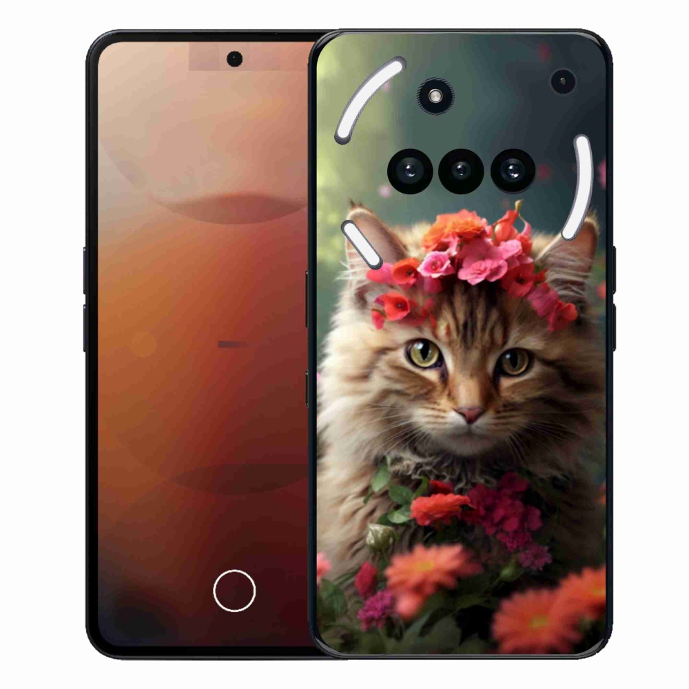 Gelový kryt mmCase na Nothing Phone (3a) - kočíčí princezna