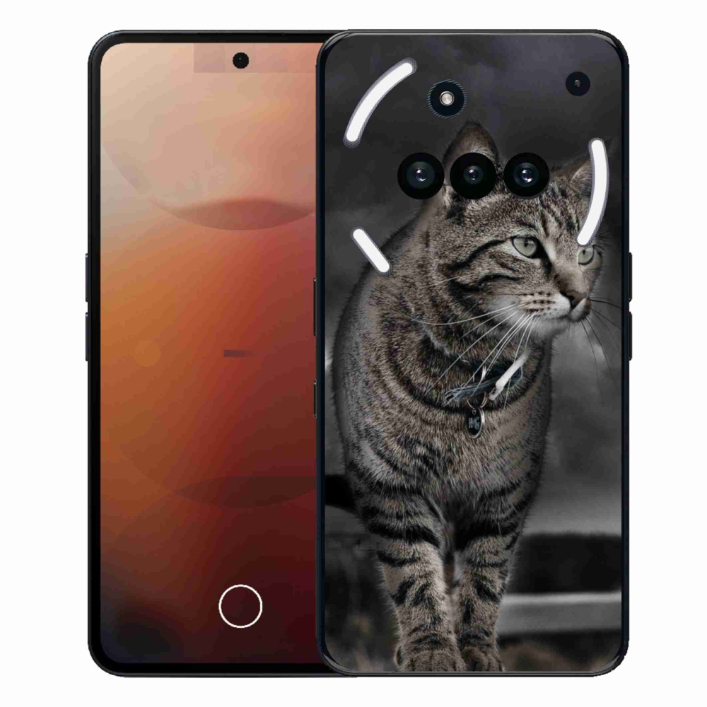 Gelový kryt mmCase na Nothing Phone (3a) - kočka