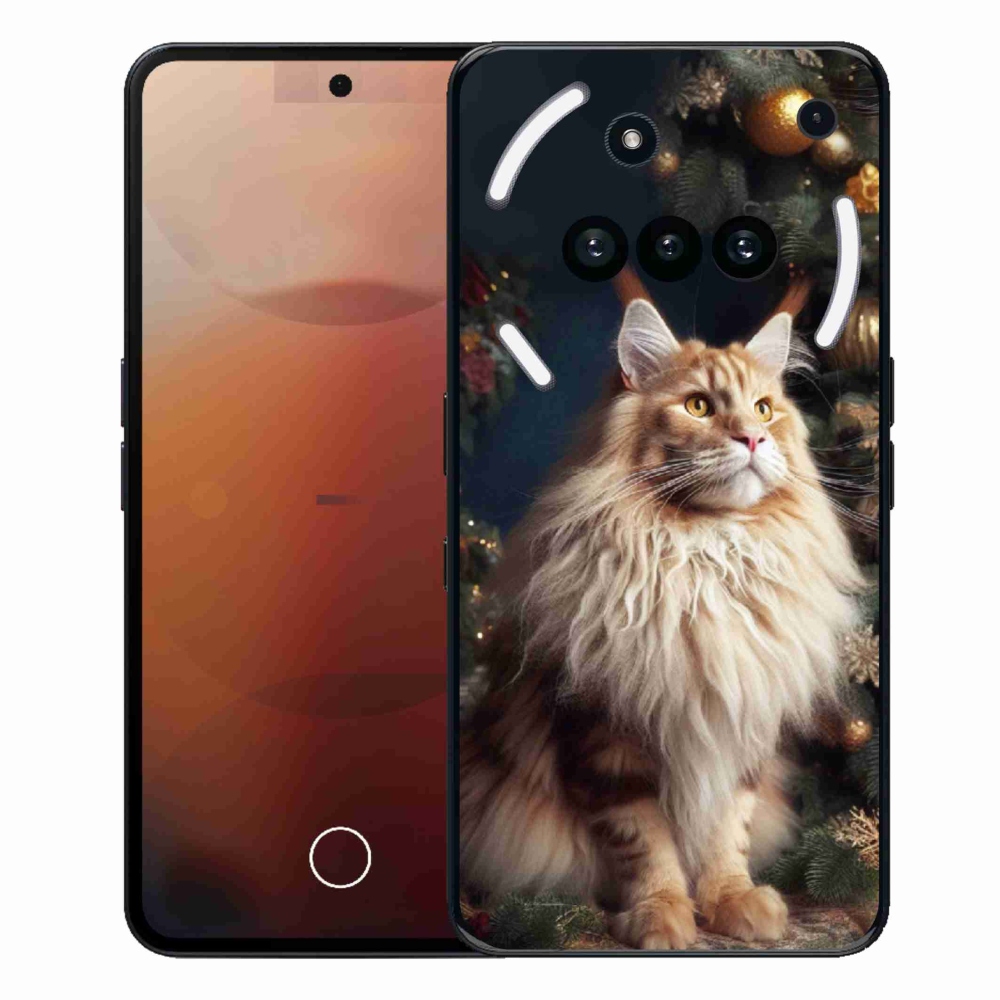 Gelový kryt mmCase na Nothing Phone (3a) - kočka u stromku