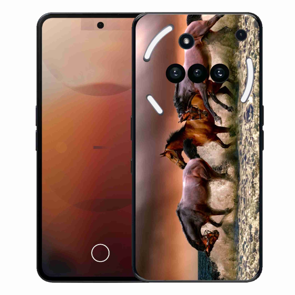 Gelový kryt mmCase na Nothing Phone (3a) - koně 1