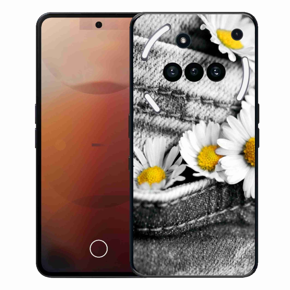 Gelový kryt mmCase na Nothing Phone (3a) - kopretiny