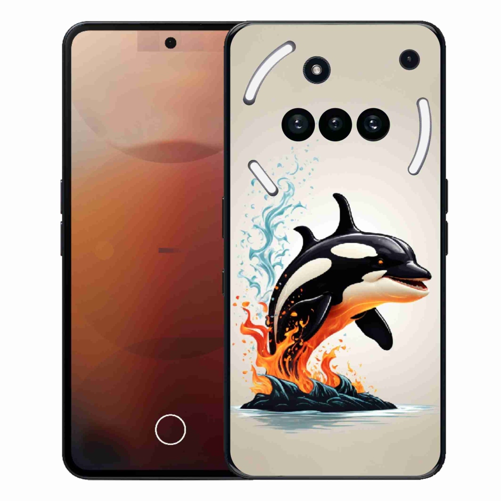 Gelový kryt mmCase na Nothing Phone (3a) - kosatka