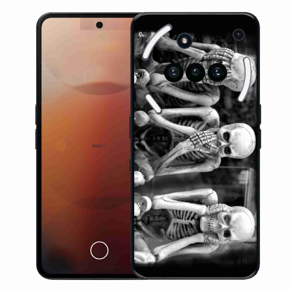 Gelový kryt mmCase na Nothing Phone (3a) - kostlivci