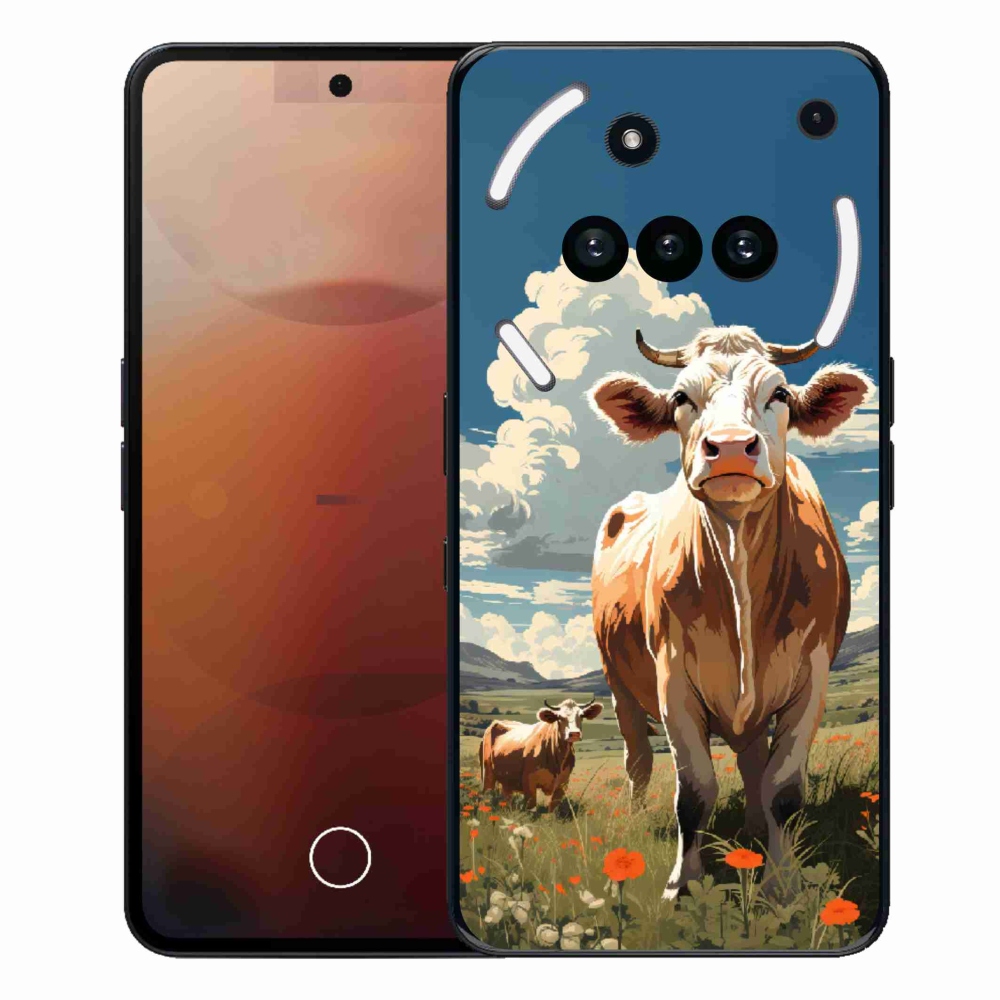 Gelový kryt mmCase na Nothing Phone (3a) - krávy na louce