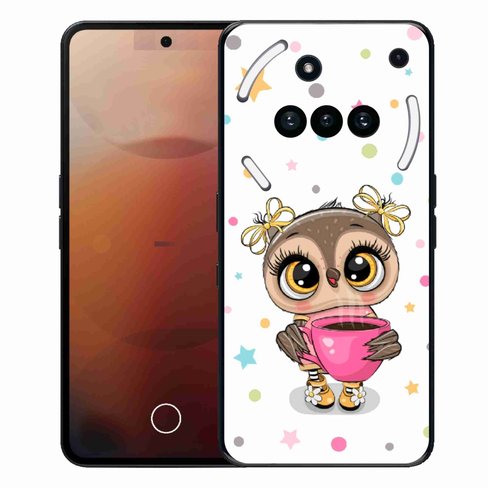 Gelový kryt mmCase na Nothing Phone (3a) - kreslená sovička