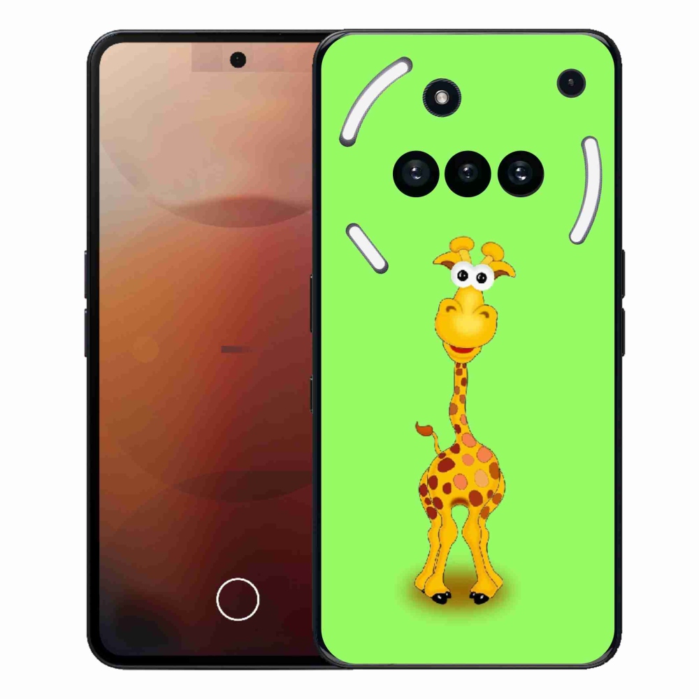 Gelový kryt mmCase na Nothing Phone (3a) - kreslená žirafa