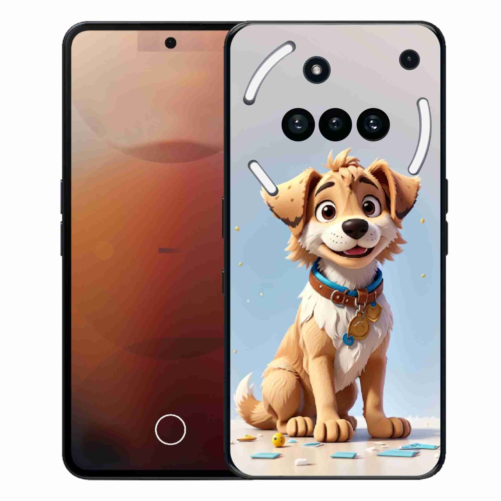 Gelový kryt mmCase na Nothing Phone (3a) - kreslené štěně