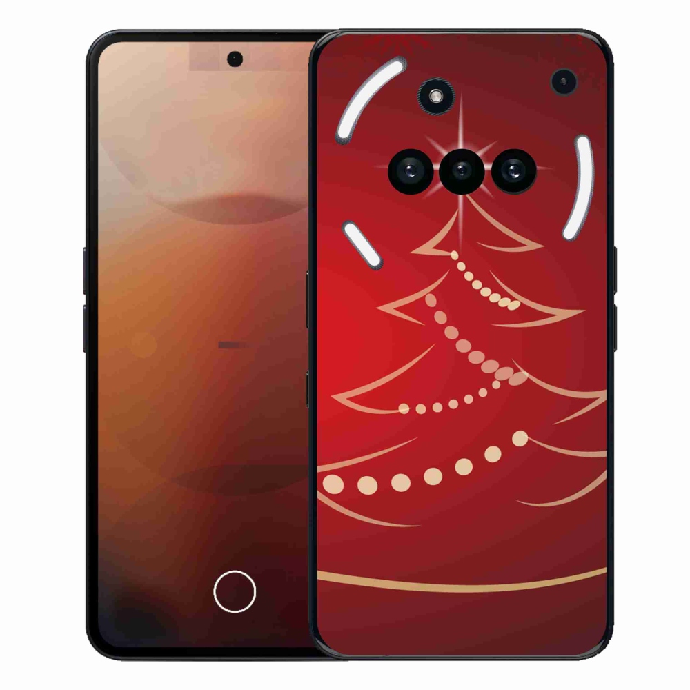 Gelový kryt mmCase na Nothing Phone (3a) - kreslený vánoční stromek