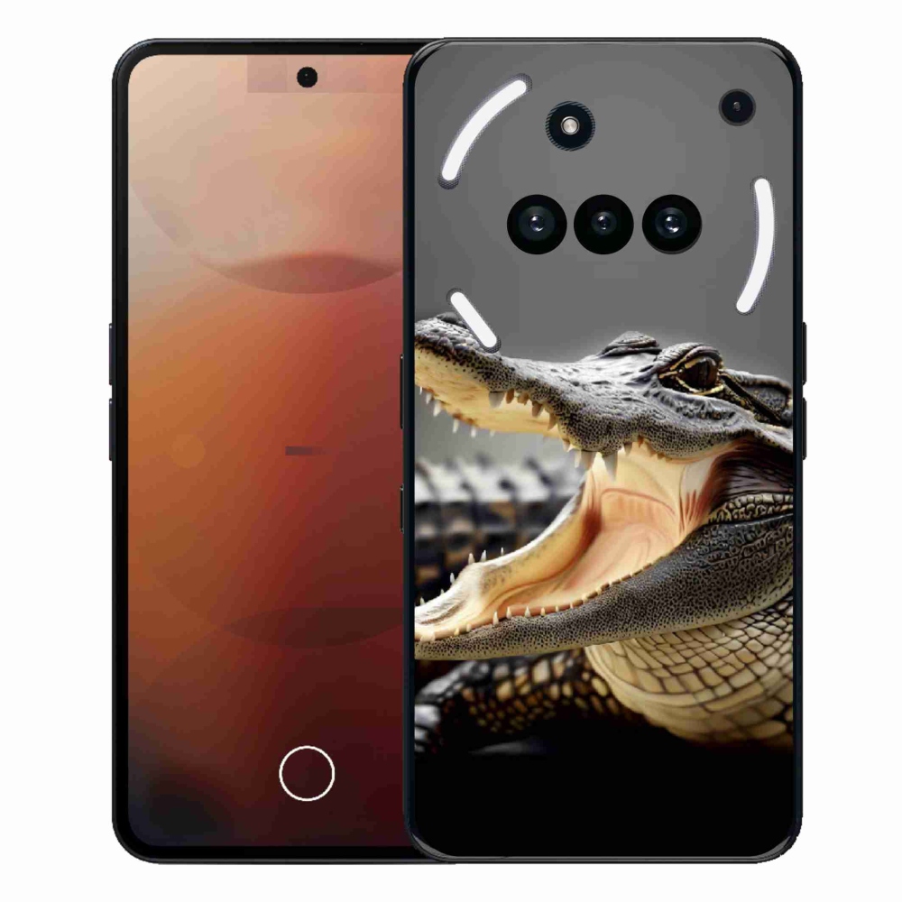Gelový kryt mmCase na Nothing Phone (3a) - krokodýl