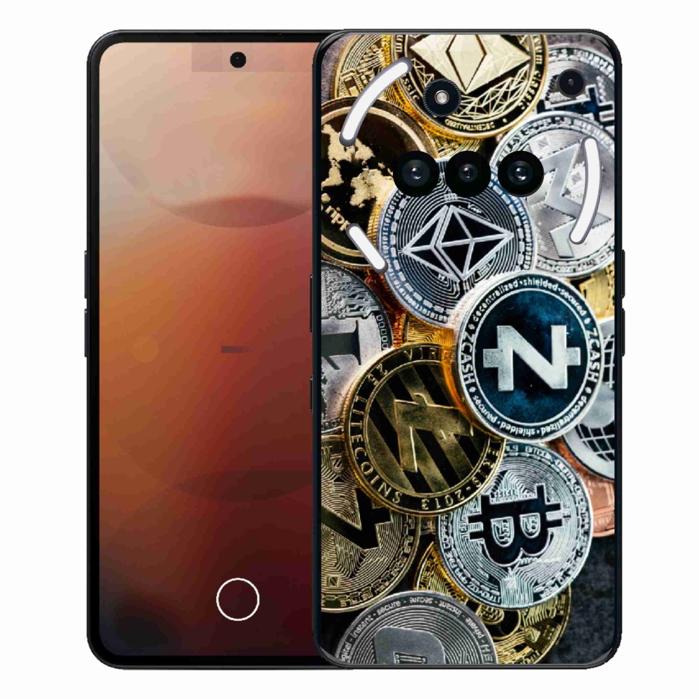 Gelový kryt mmCase na Nothing Phone (3a) - kryptoměny