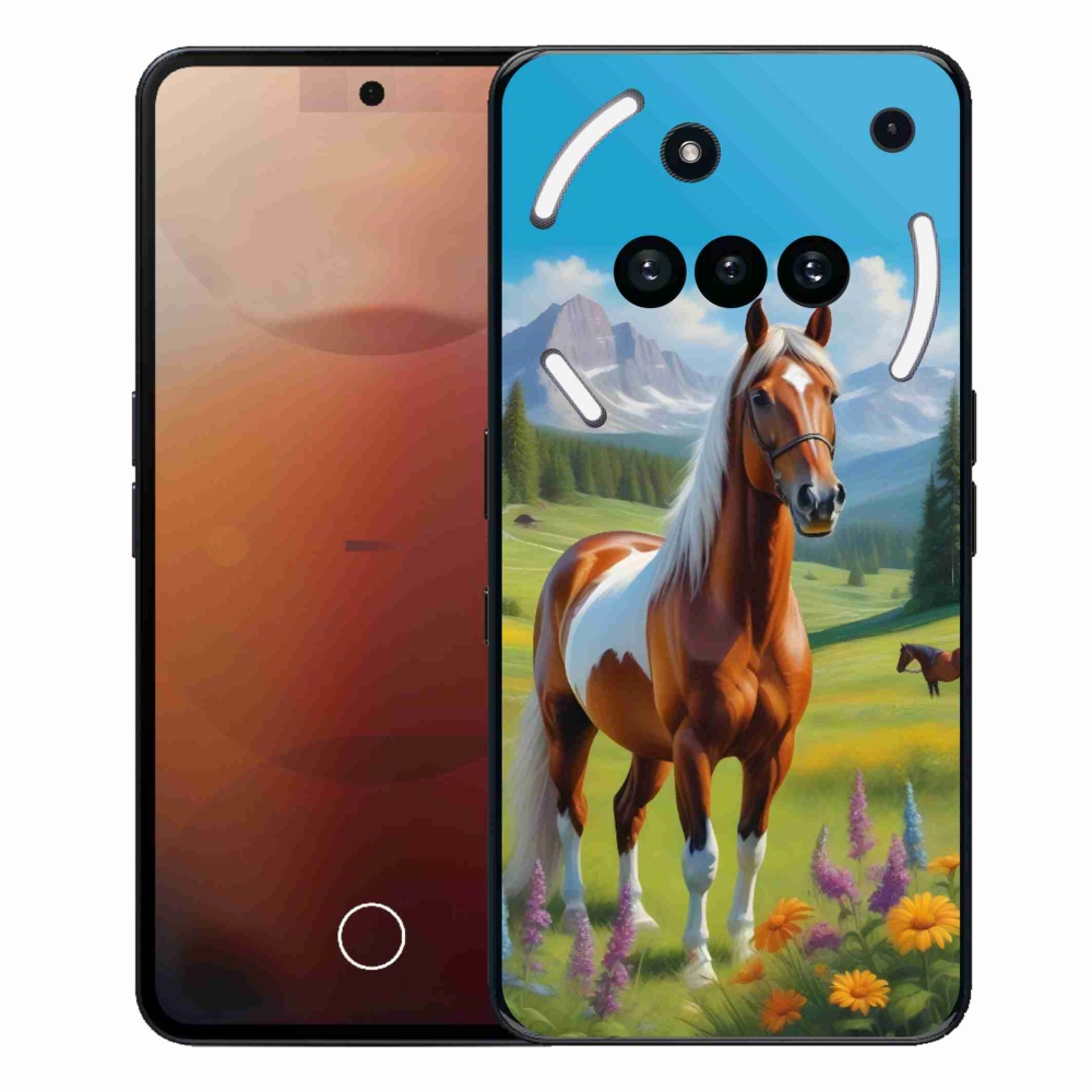 Gelový kryt mmCase na Nothing Phone (3a) - kůň na louce