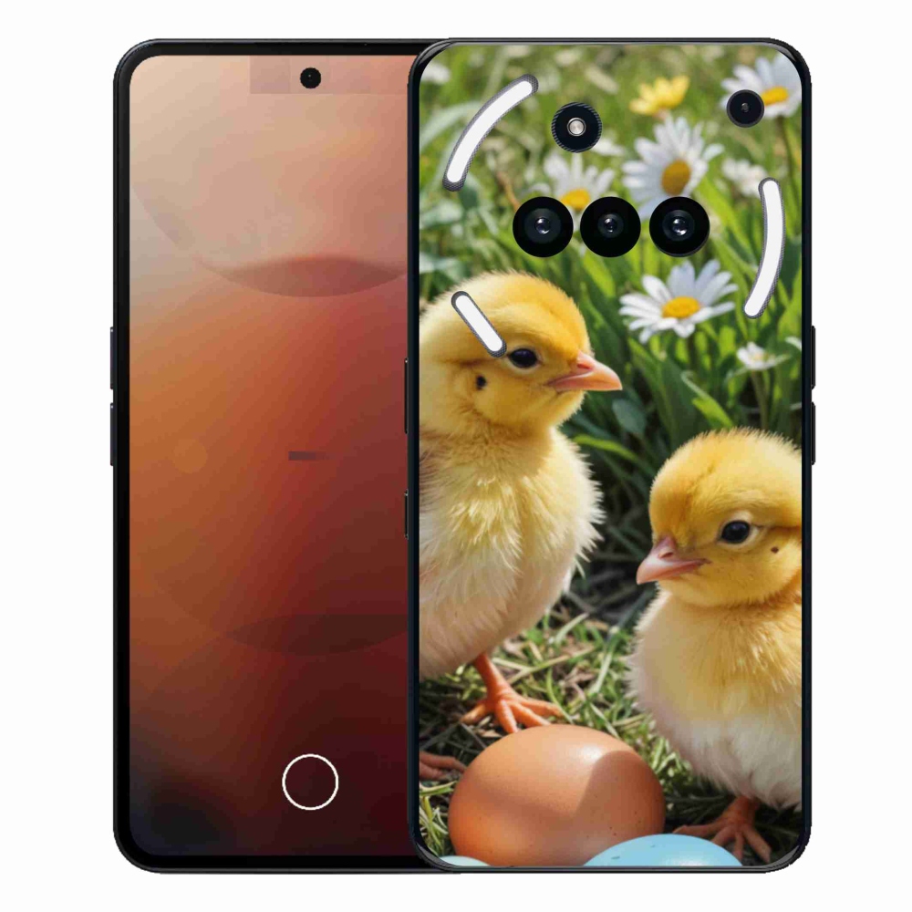 Gelový kryt mmCase na Nothing Phone (3a) - kuřátka