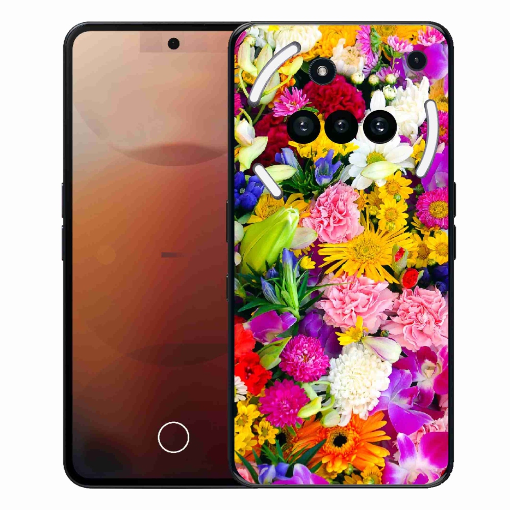 Gelový kryt mmCase na Nothing Phone (3a) - květiny 12
