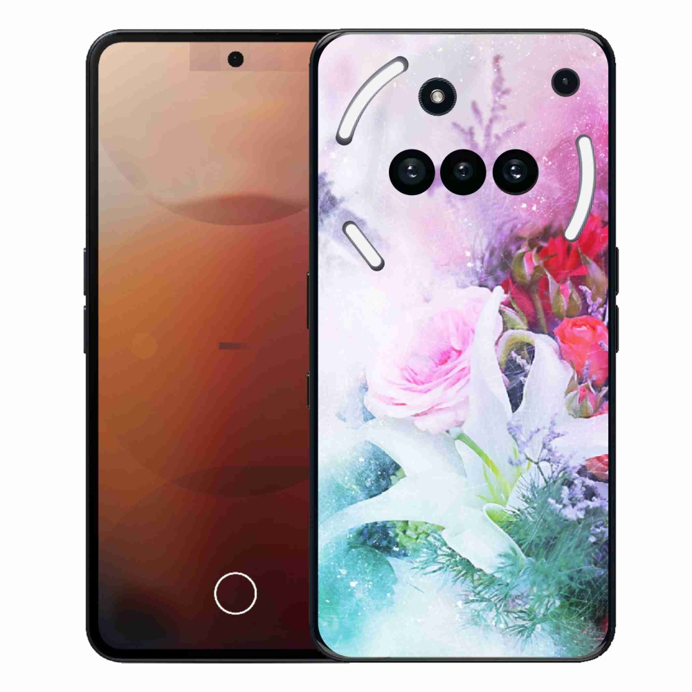 Gelový kryt mmCase na Nothing Phone (3a) - květiny 4