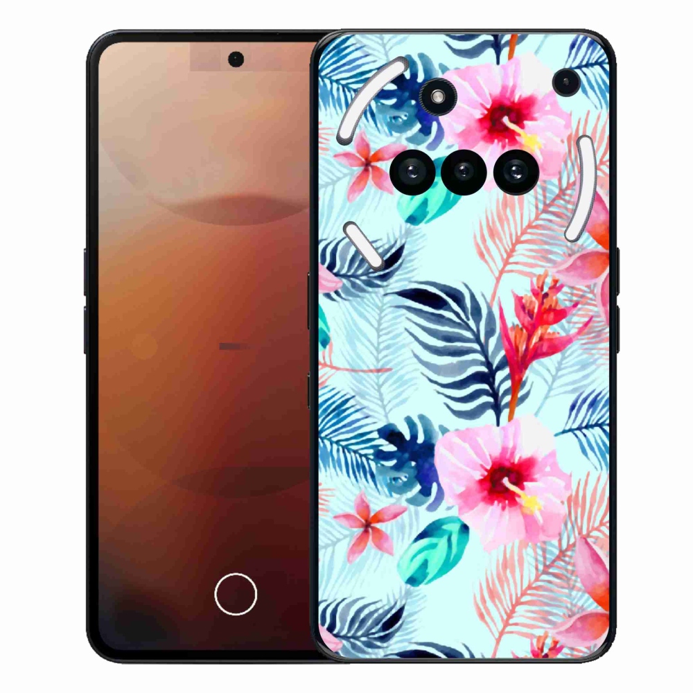 Gelový kryt mmCase na Nothing Phone (3a) - květiny