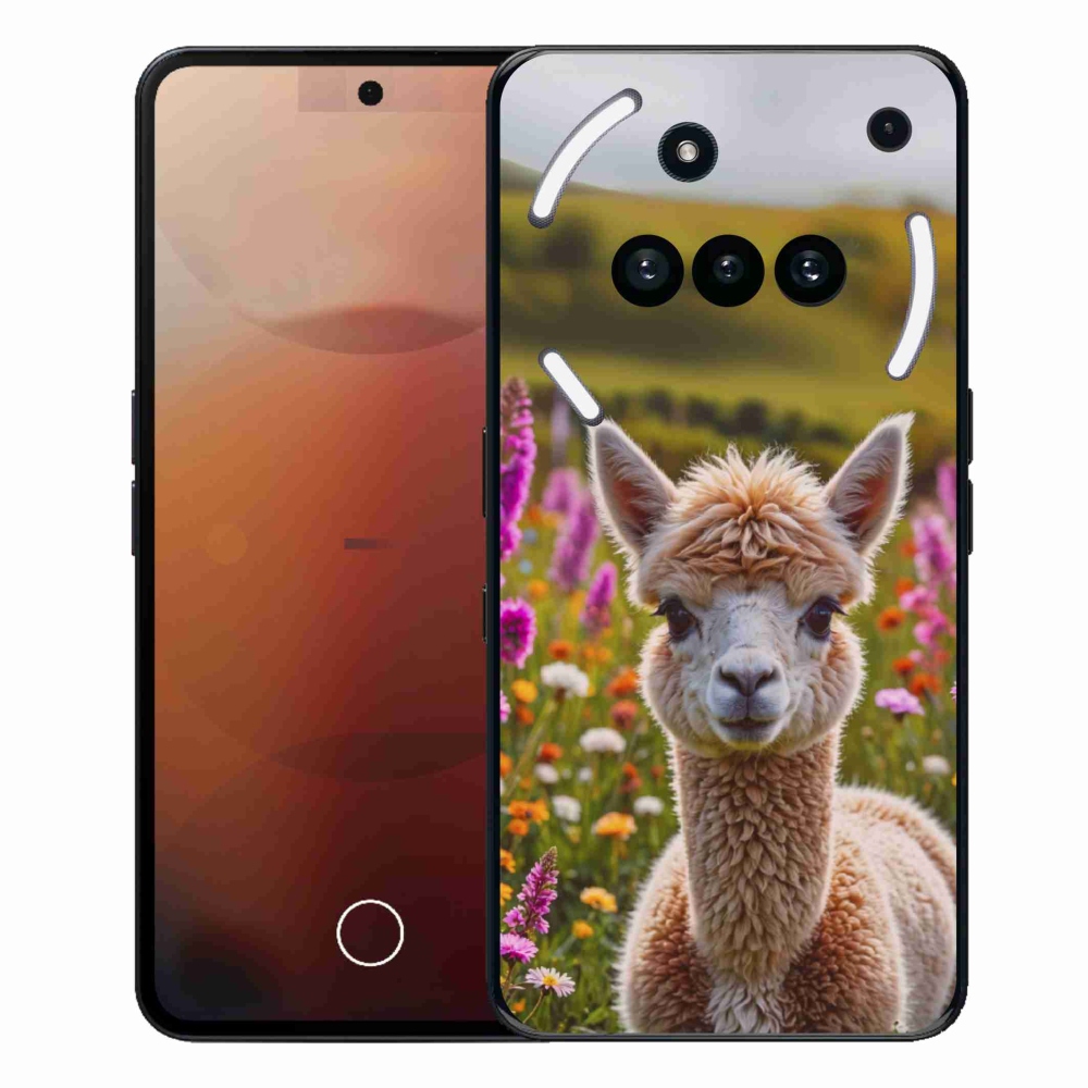 Gelový kryt mmCase na Nothing Phone (3a) - lama na louce