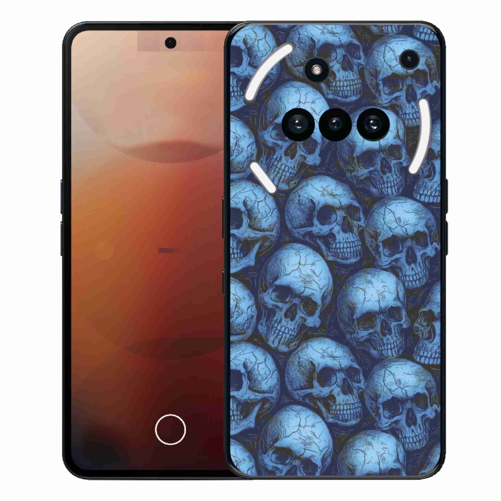 Gelový kryt mmCase na Nothing Phone (3a) - lebky