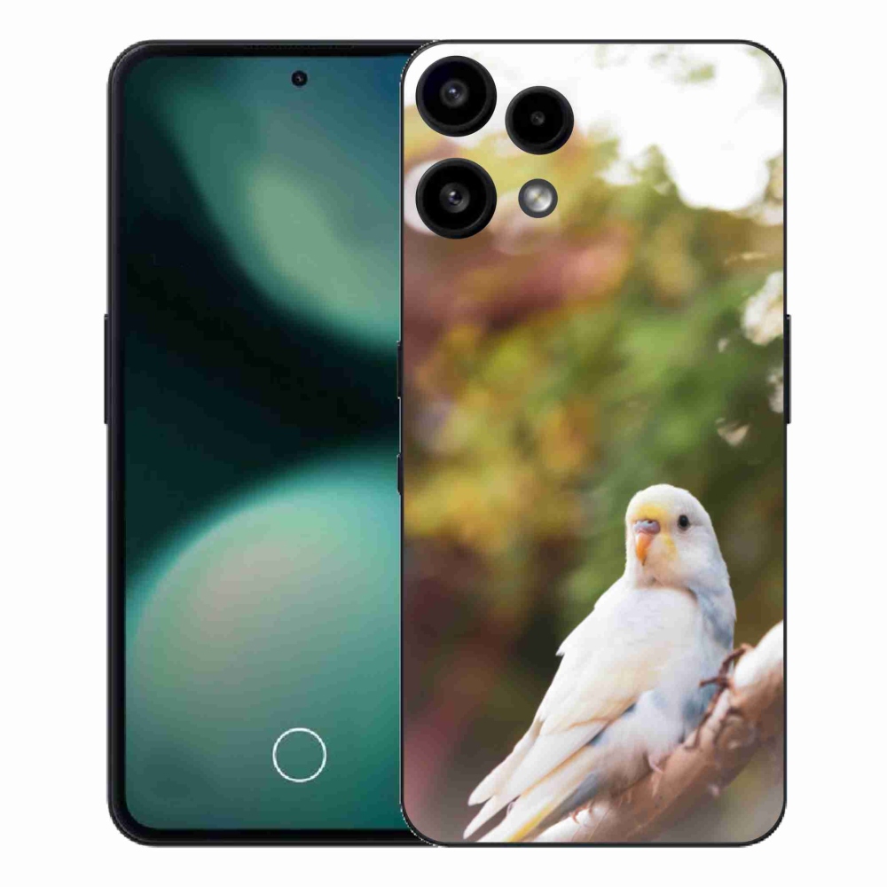 Gelový kryt mmCase na Nothing Phone (3a) Lite - andulka bílá