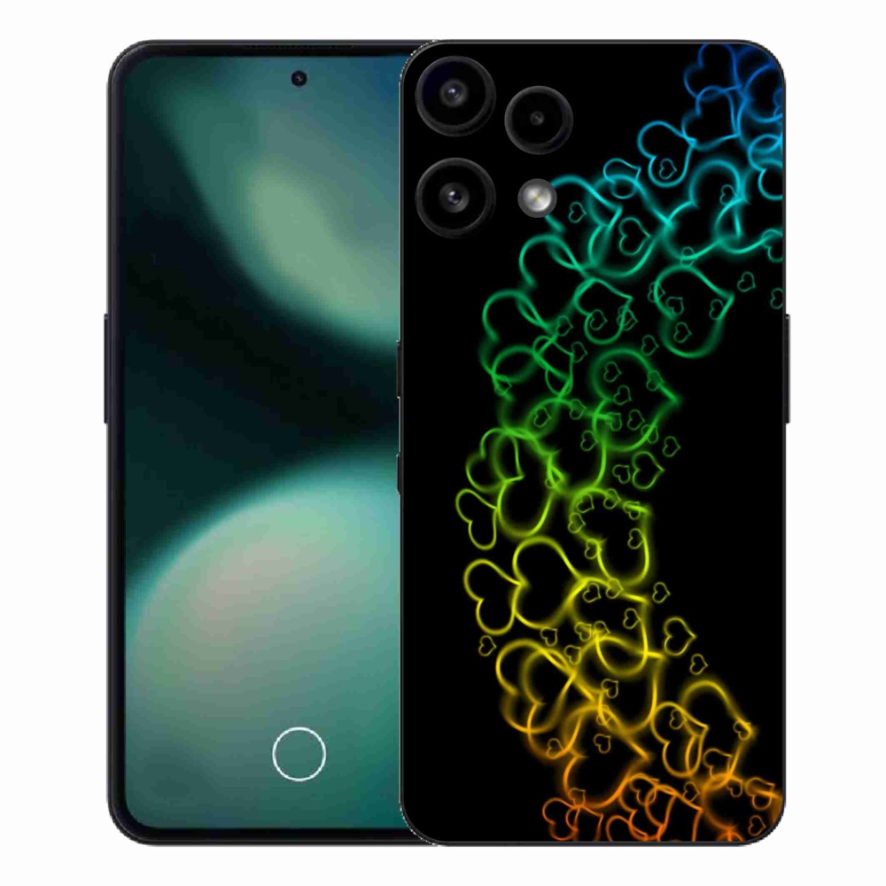 Gelový kryt mmCase na Nothing Phone (3a) Lite - barevná srdíčka
