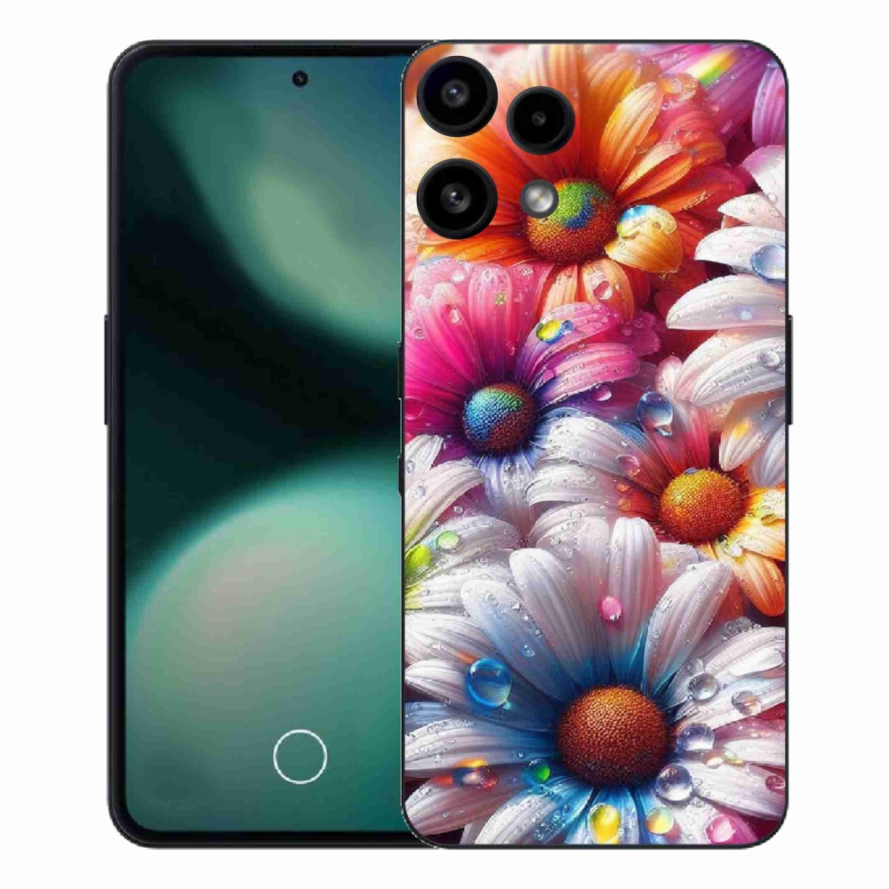 Gelový kryt mmCase na Nothing Phone (3a) Lite - barevné kopretiny