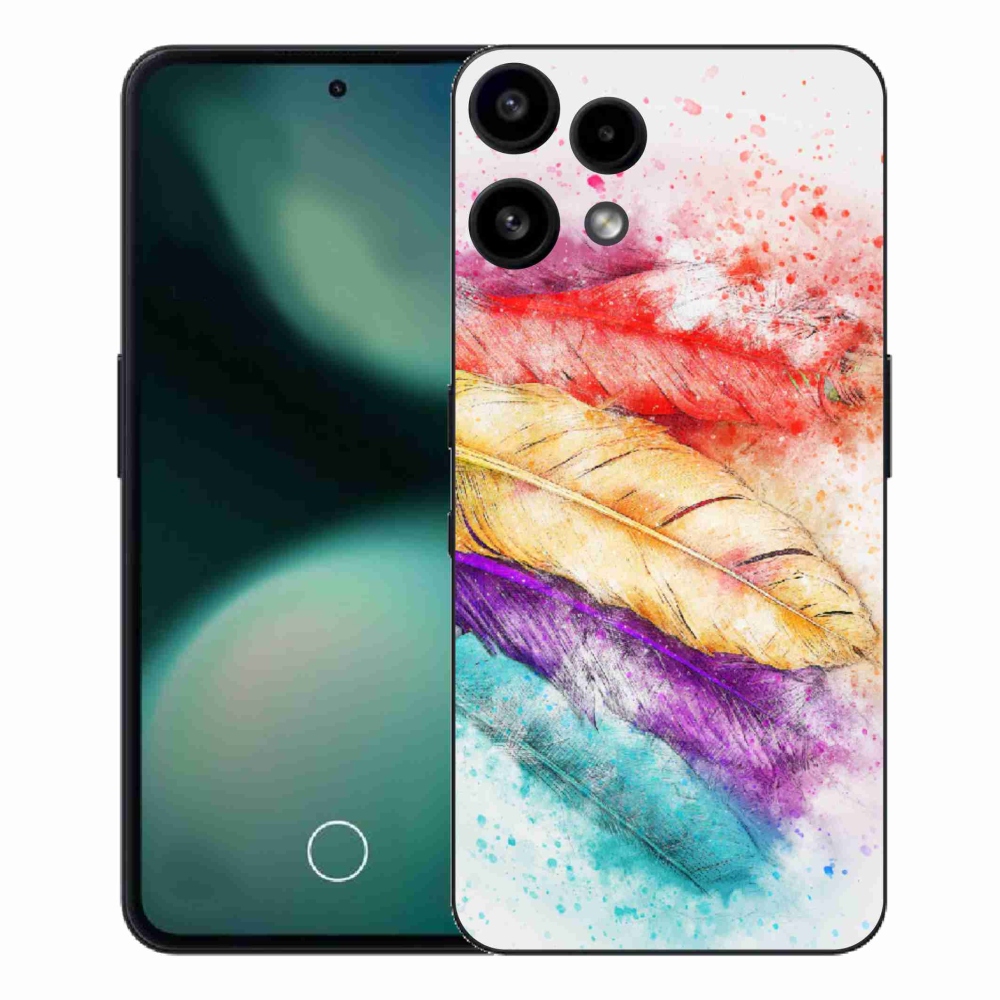 Gelový kryt mmCase na Nothing Phone (3a) Lite - barevné peří