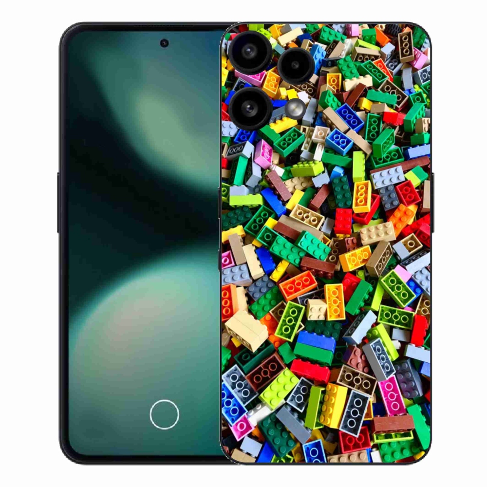 Gelový kryt mmCase na Nothing Phone (3a) Lite - barevné stavební kostky