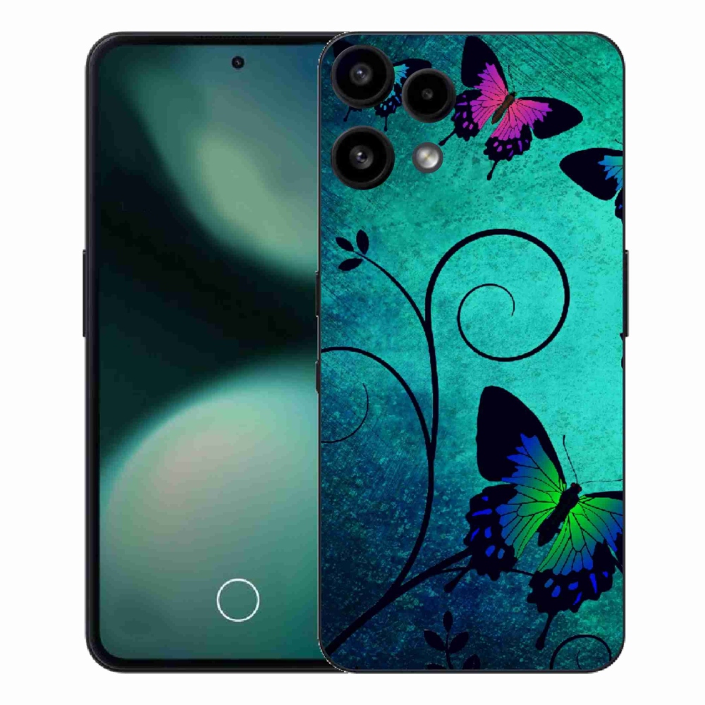 Gelový kryt mmCase na Nothing Phone (3a) Lite - barevní motýli