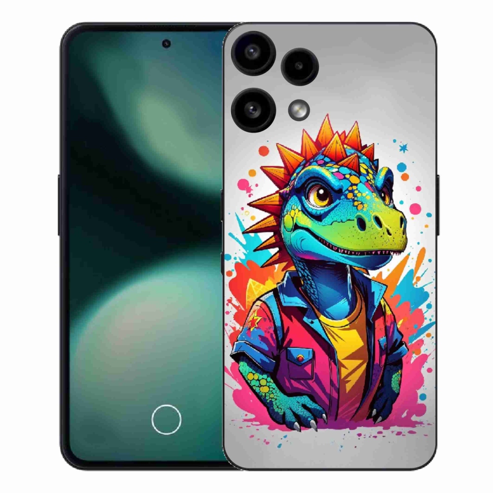 Gelový kryt mmCase na Nothing Phone (3a) Lite - barevný dinosaurus