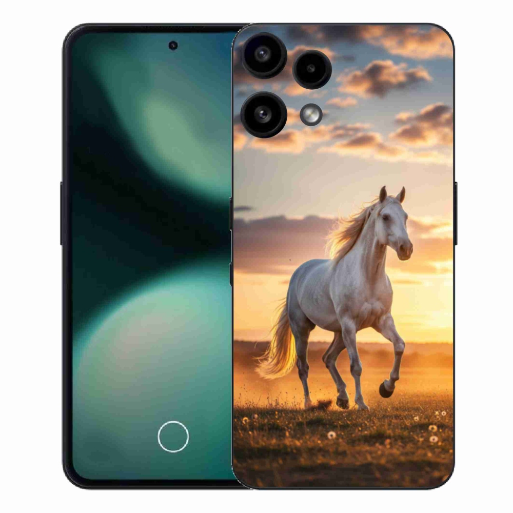 Gelový kryt mmCase na Nothing Phone (3a) Lite - běžící bílý kůň 2