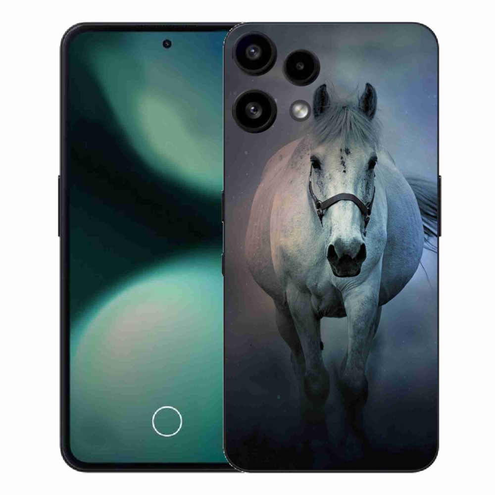 Gelový kryt mmCase na Nothing Phone (3a) Lite - běžící bílý kůň