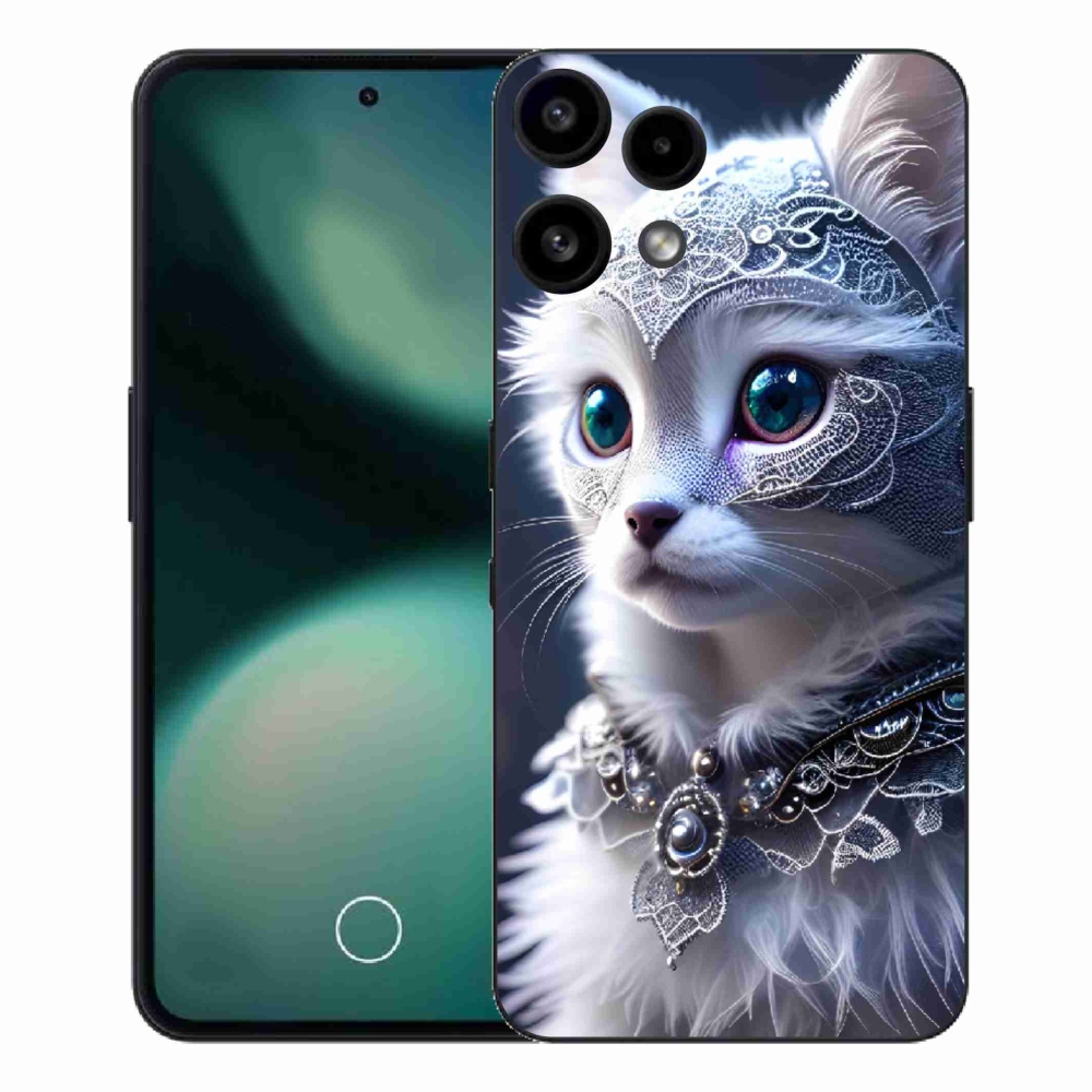 Gelový kryt mmCase na Nothing Phone (3a) Lite - bílá kočka