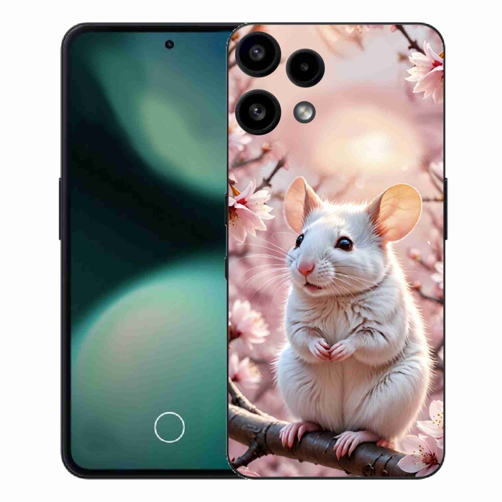 Gelový kryt mmCase na Nothing Phone (3a) Lite - bílá myš na větvi