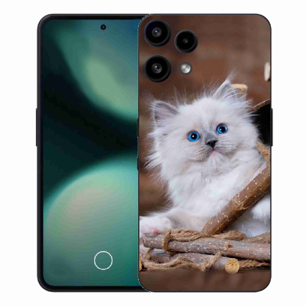 Gelový kryt mmCase na Nothing Phone (3a) Lite - bílé kotě