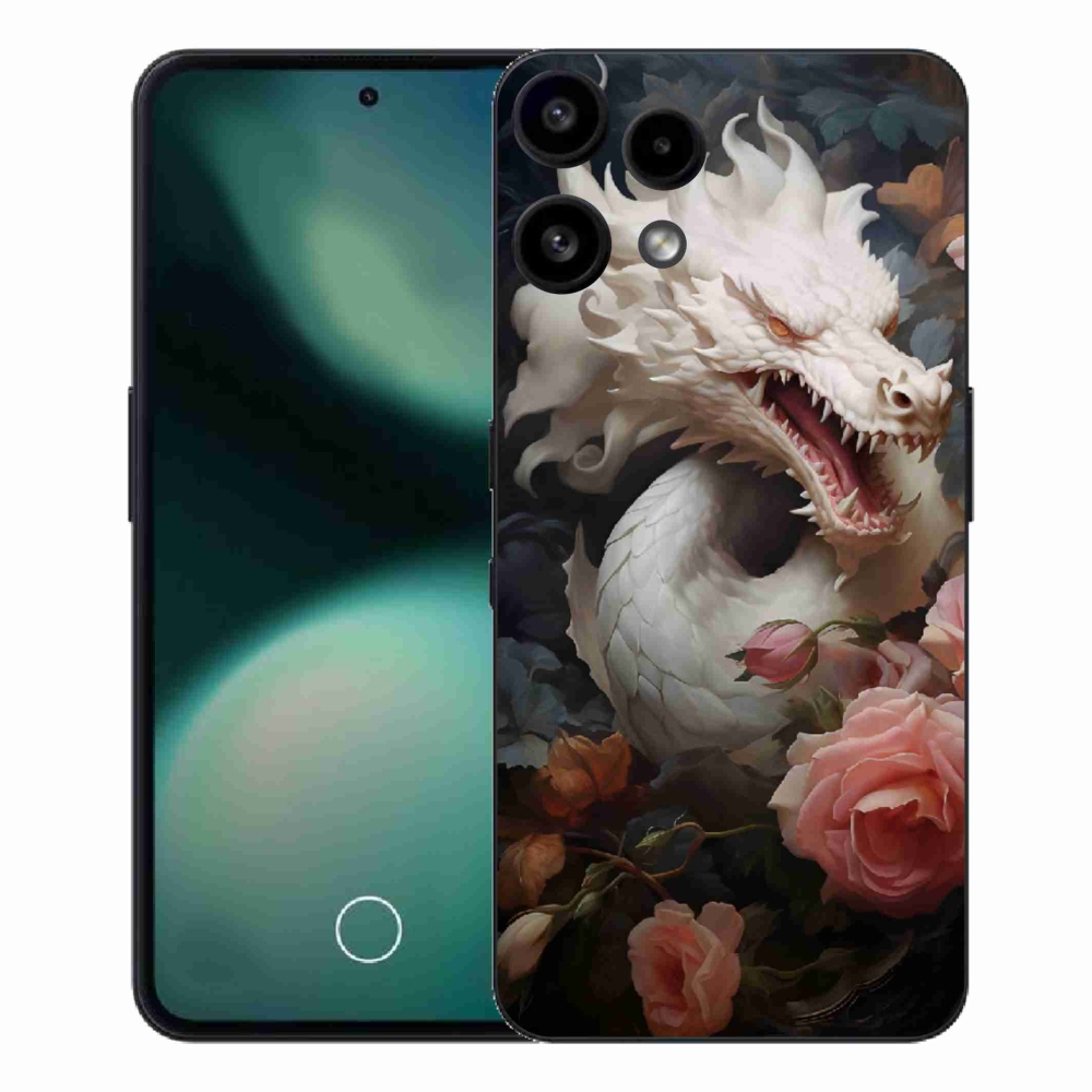 Gelový kryt mmCase na Nothing Phone (3a) Lite - bílý drak