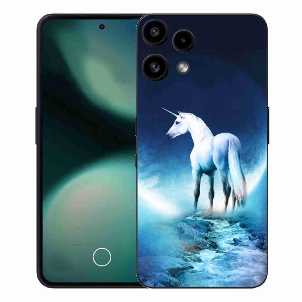 Gelový kryt mmCase na Nothing Phone (3a) Lite - bílý jednorožec