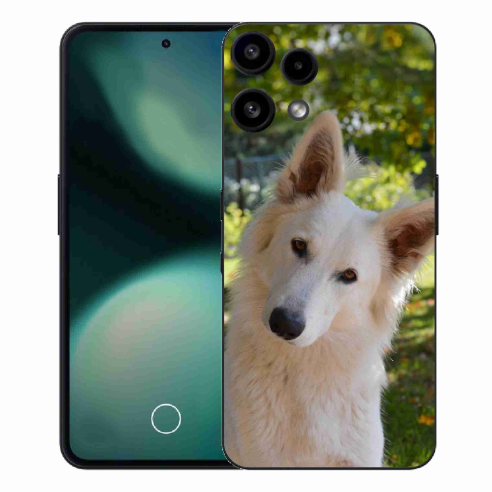 Gelový kryt mmCase na Nothing Phone (3a) Lite - bílý švýcarský ovčák 1