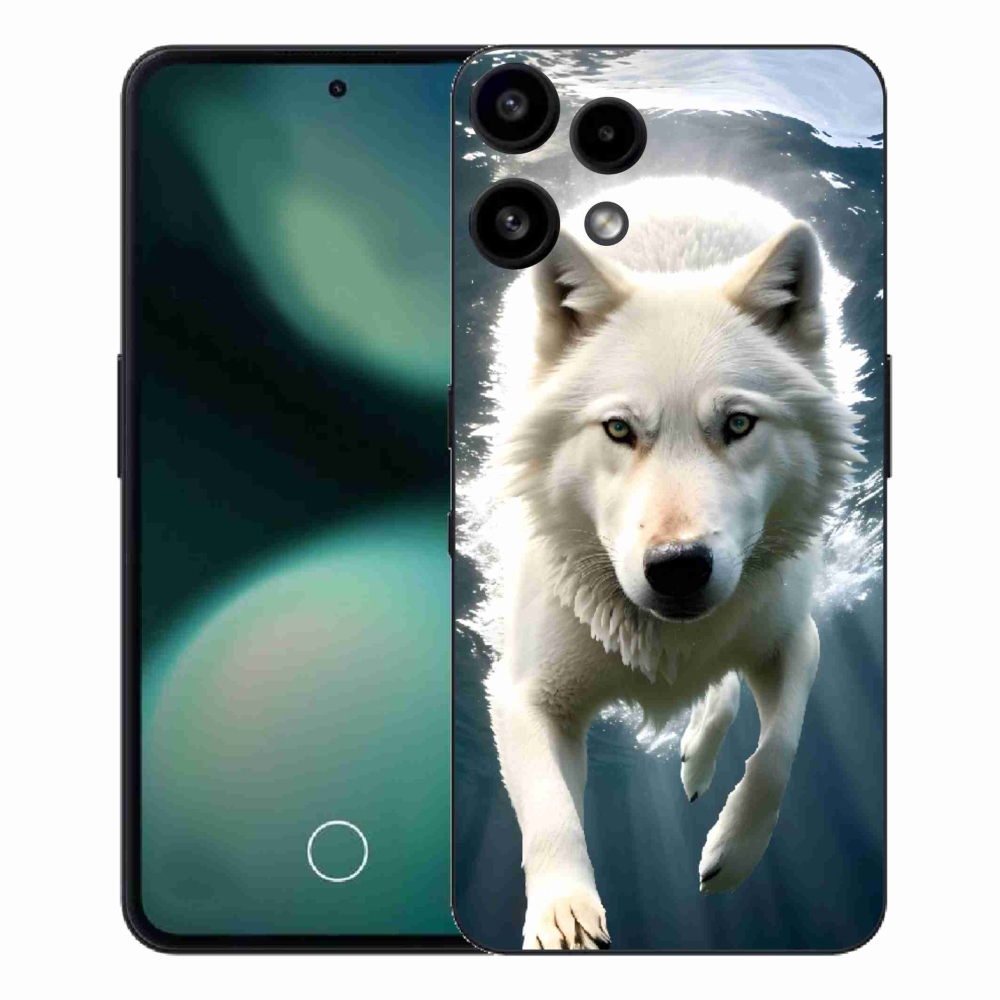 Gelový kryt mmCase na Nothing Phone (3a) Lite - bílý vlk