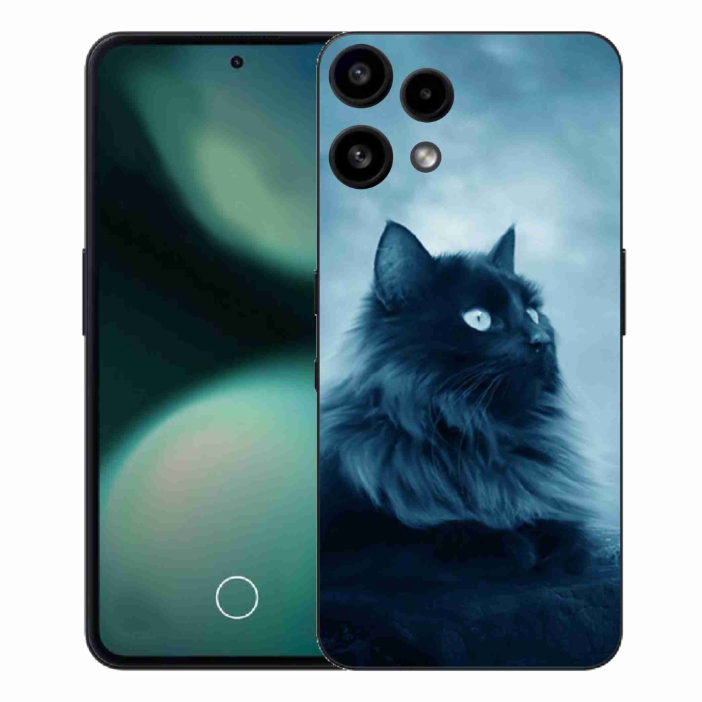 Gelový kryt mmCase na Nothing Phone (3a) Lite - černá kočka 1