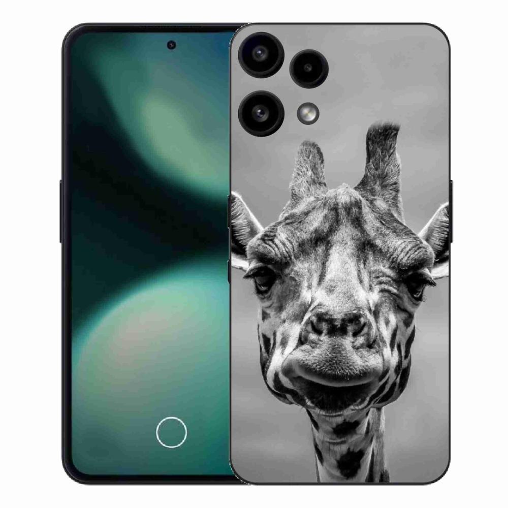 Gelový kryt mmCase na Nothing Phone (3a) Lite - černobílá žirafa