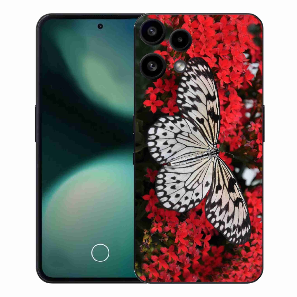 Gelový kryt mmCase na Nothing Phone (3a) Lite - černobílý motýl 1