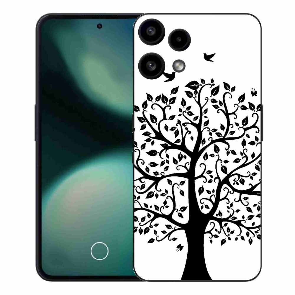 Gelový kryt mmCase na Nothing Phone (3a) Lite - černobílý strom