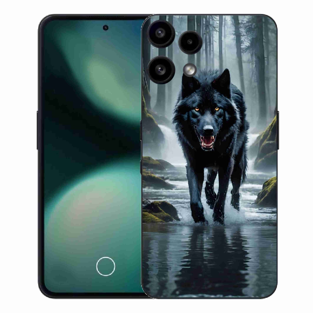Gelový kryt mmCase na Nothing Phone (3a) Lite - černý vlk